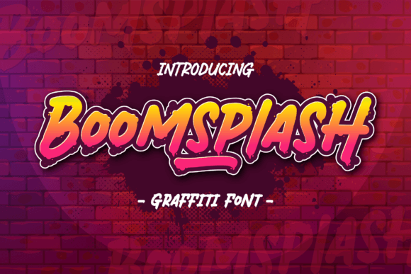 Boomsplash — A Graffiti Font That Commands Attention