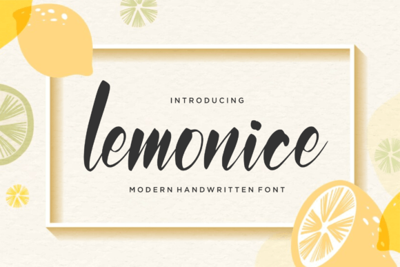 Lemonice Font β Modern Handwritten Typography for Creative Projects